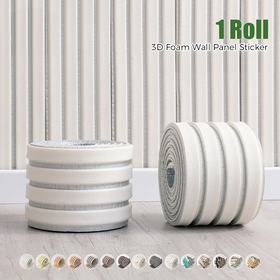 Cutting Board Foam - 1 Rolle Schaumstoff-Wandaufkleber, 3D-Wandpaneel, 11 mm