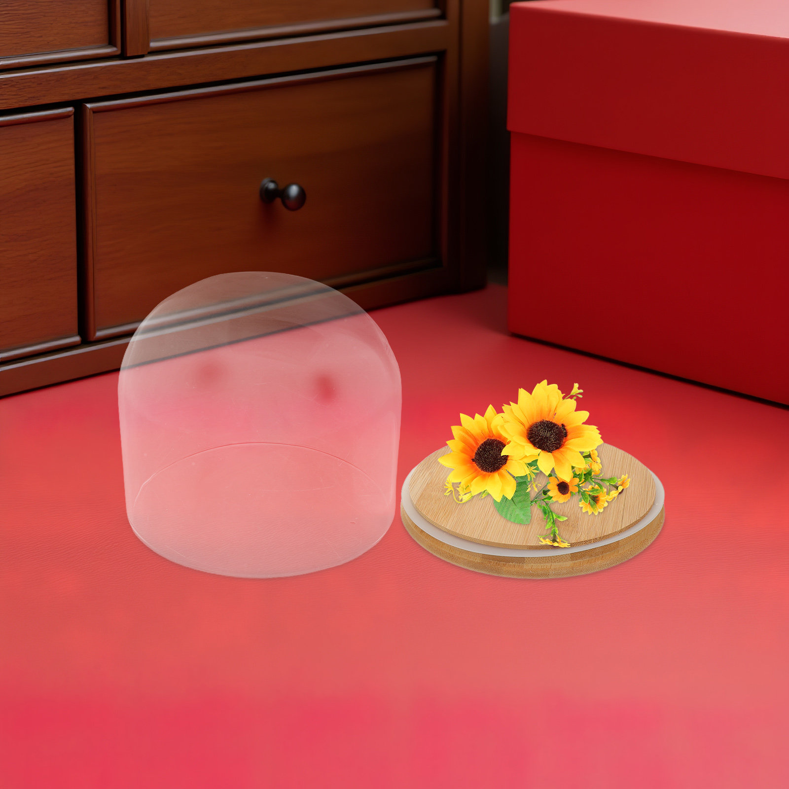 Klare Glasglocke mit versiegel – Plastic Dome Clear Bewertung und Preis